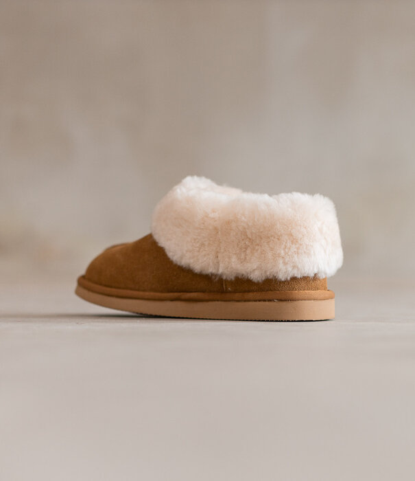 Van Buren sinds 1861 Pantoffels Tuula Camel - Maat 37 t/m 43