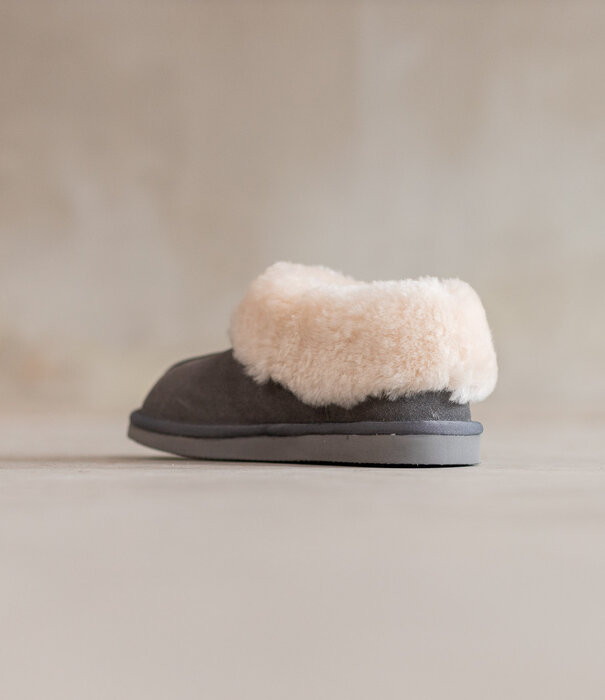 Van Buren sinds 1861 Lamsvacht Pantoffels Tuula Grijs - Maat 37 t/m 43