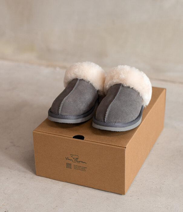 Van Buren sinds 1861 Slippers Lumi - Grijs - Maat 37 t/m 43