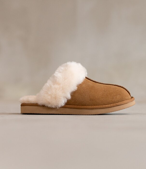 Van Buren sinds 1861 Slippers Lumi - Camel - Maat 37 t/m 43