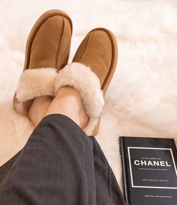 Van Buren sinds 1861 Slippers Lumi - Camel - Maat 37 t/m 43