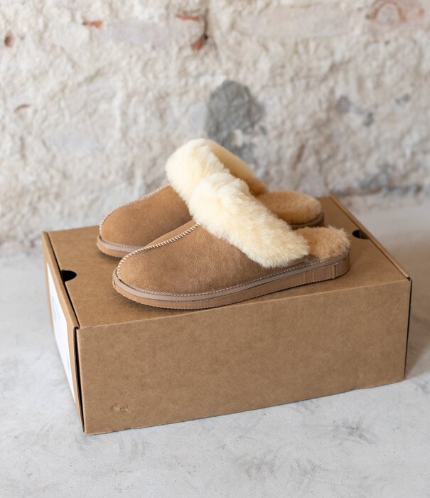 Van Buren sinds 1861 Lamsvacht Instap Dames Pantoffel - Maat 36 t/m 46