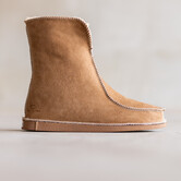 Lamsvacht Laars Pantoffels Camel - Hoog Model