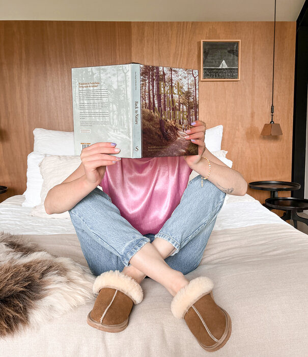 Van Buren sinds 1861 Lamsvacht Instap Dames Pantoffel - Maat 36 t/m 46