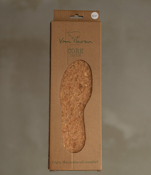 Van Buren sinds 1861 Natuurkurk Inlegzolen - Maat 36 t/m 47