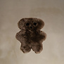 Buurtje Beer - Merino Schapenvacht Knuffel - Bruin - Klein