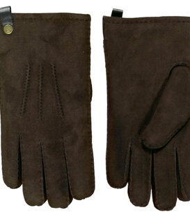 Lamsvacht Heren Handschoenen Bruin