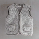 Wollen kinderbodywarmer Nilo - Grijs - 4 maten - (S t/m XL)