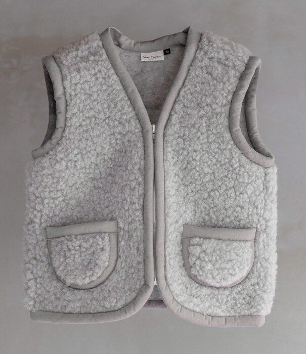 Van Buren sinds 1861 Wollen kinderbodywarmer Nilo - Grijs - 4 maten - (S t/m XL)