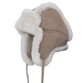 Schapenvacht baby & kinder muts - Taupe - 4 kleuren