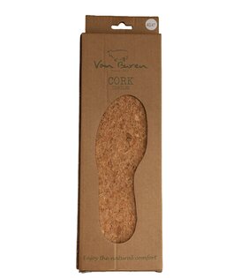 Natuurkurk Inlegzolen - Maat 36 t/m 47