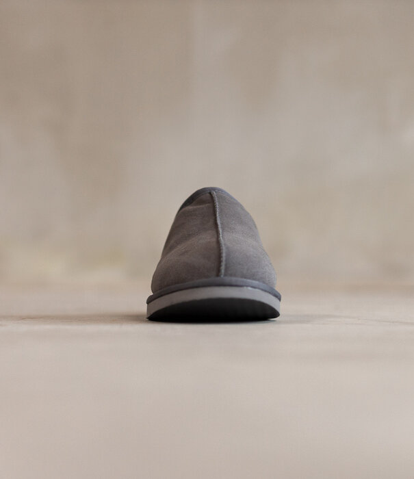 Van Buren sinds 1861 Lamsvacht Slippers Jaki Grijs - Maat 37 t/m 49