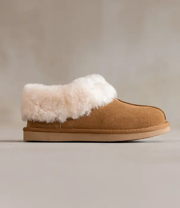 Van Buren sinds 1861 Pantoffels Tuula Camel - Maat: 40