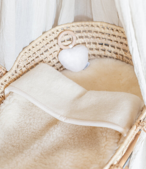 esgii Schapenwollen Babydeken - 100x75cm - Off-White