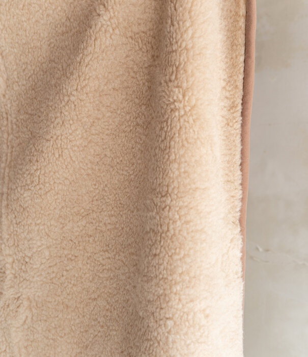 Van Buren sinds 1861 Schapenwollen Deken - 200x160cm - Beige