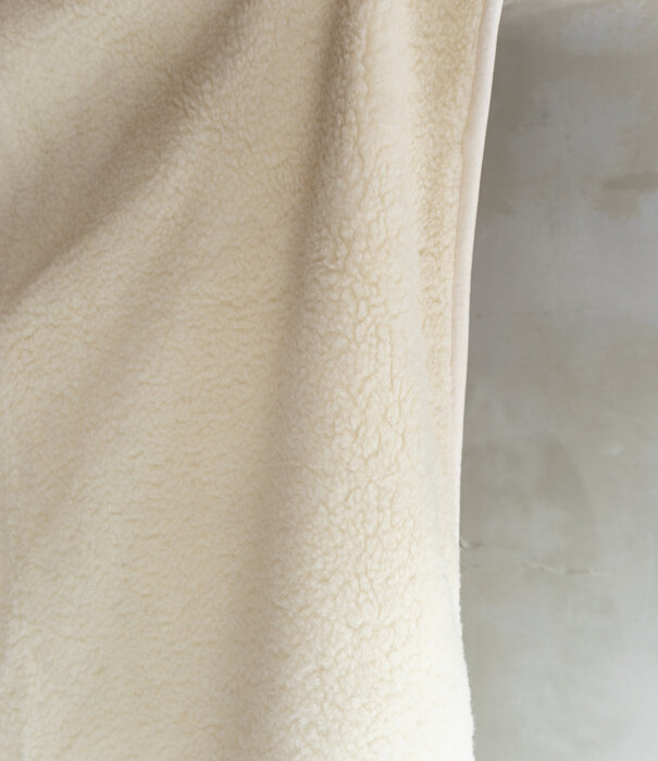 Van Buren sinds 1861 Schapenwollen Deken - 200x160cm - Off-White