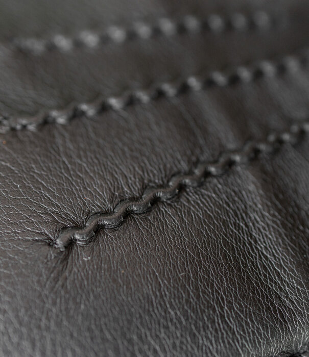 Van Buren sinds 1861 Hertenleren Handshoenen met Alpacavacht Voering - Zwart