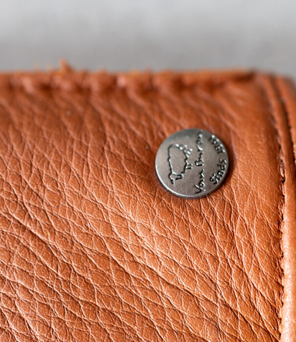 Van Buren sinds 1861 Hertenleren Handshoenen met Alpacavacht Voering - Rusty Camel