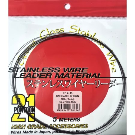 1x7 Stainless Wire - 5m Stahlvorfachmaterial