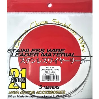 1x19 Stainless Wire - 5m Stahlvorfachmaterial