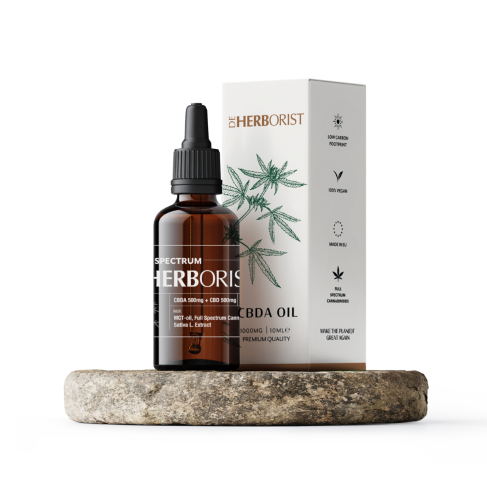 DE HERBORIST CBDA Olie 10% (1000mg) – Premium – 10ml – De Herborist – Vegan & 100% Natuurlijk