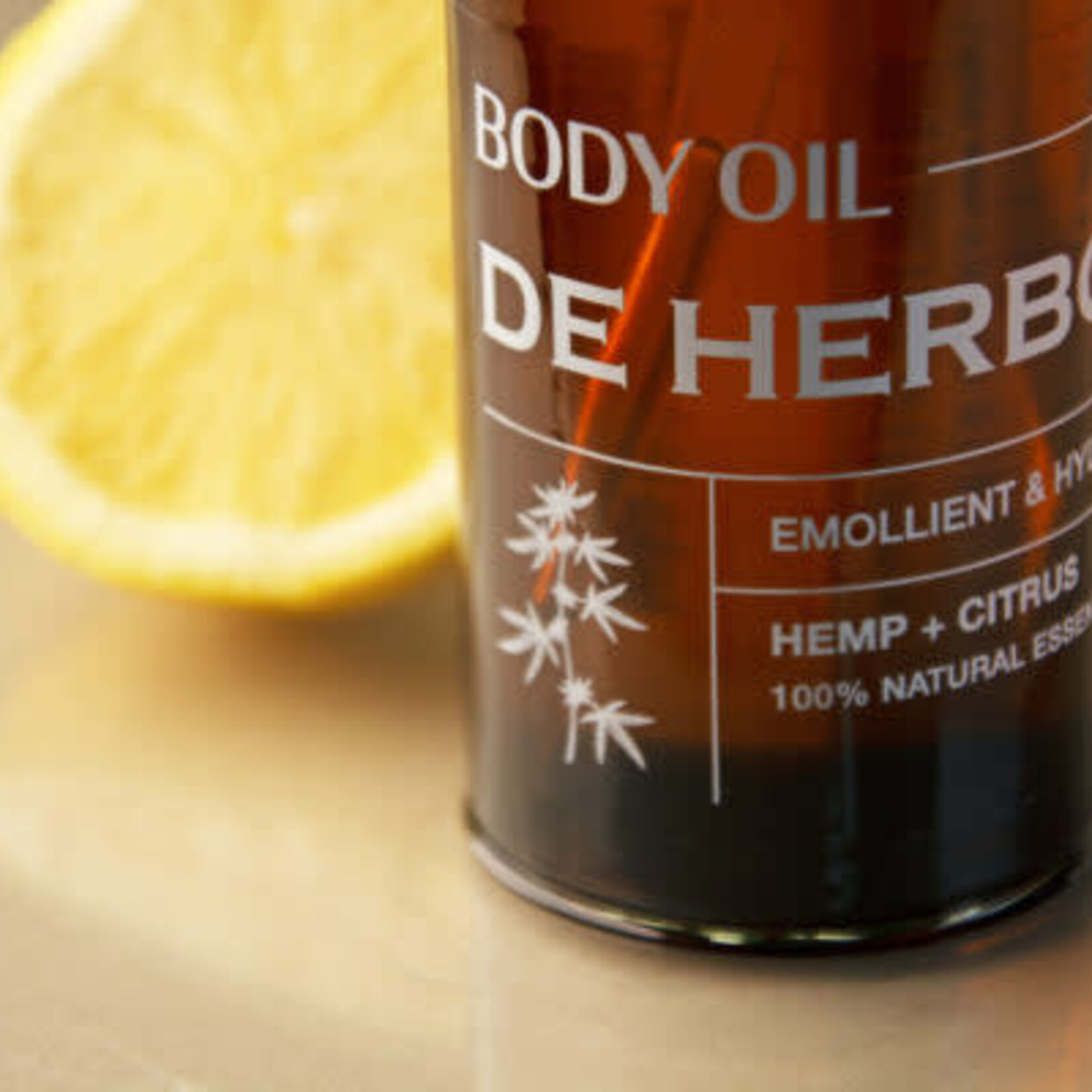 DE HERBORIST Hydrating Body Oil – Citrus & Hennep | 100ml | De Herborist | Voedend & Natuurlijk | Voor Elke Huid