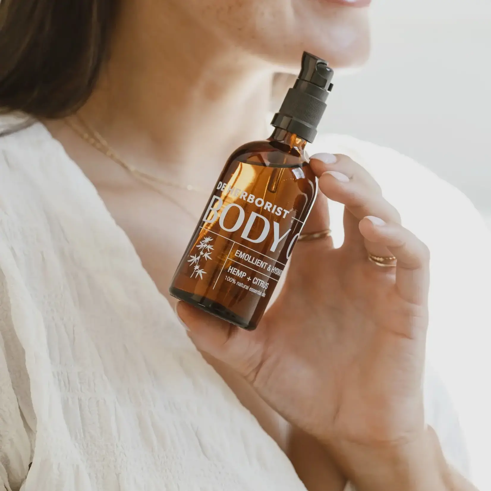 DE HERBORIST Hydrating Body Oil – Citrus & Hennep | 100ml | De Herborist | Voedend & Natuurlijk | Voor Elke Huid