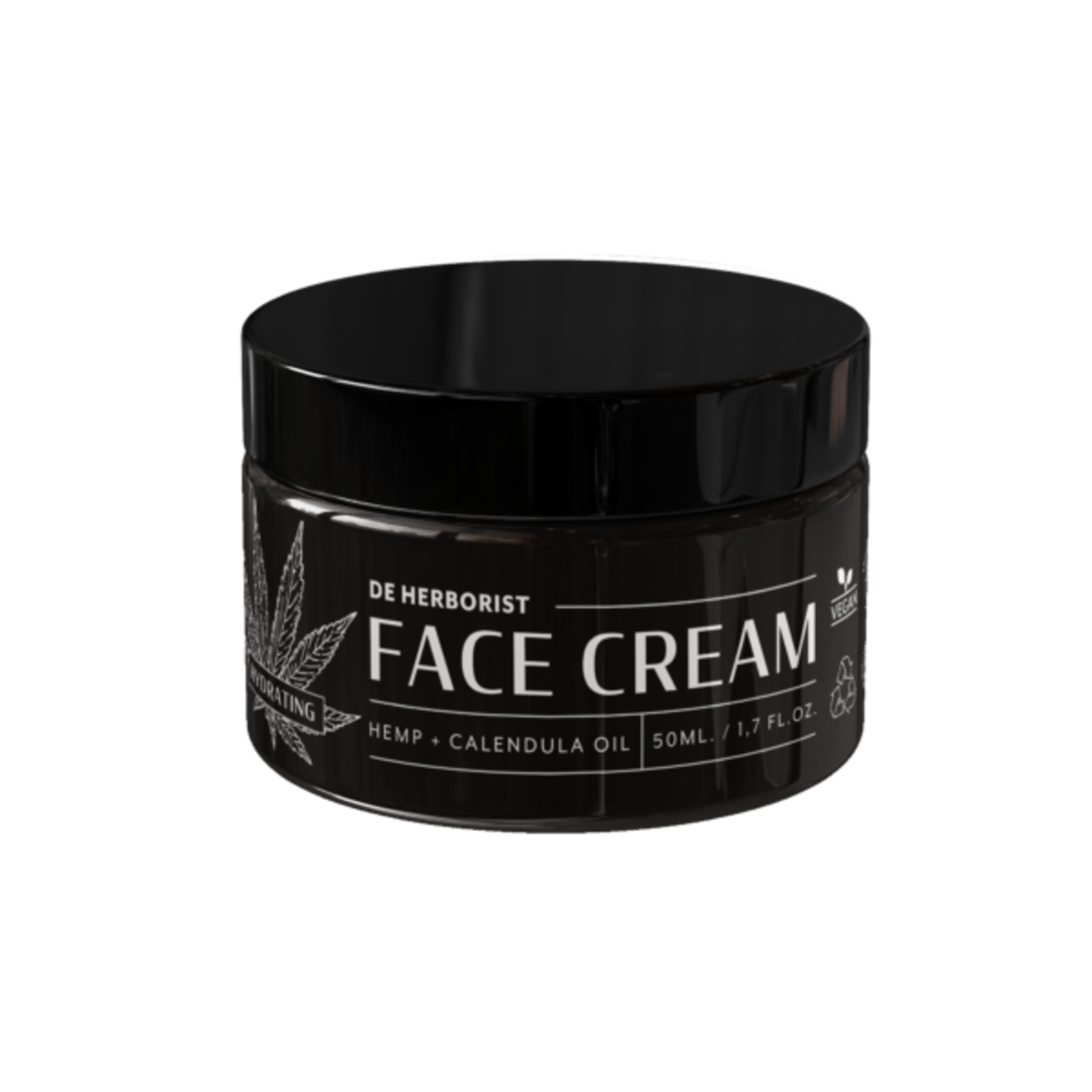DE HERBORIST Hydrating Face Cream – Calendula & Hennep | 50ml | De Herborist | Verzachtend & Natuurlijk | Voor Gevoelige Huid
