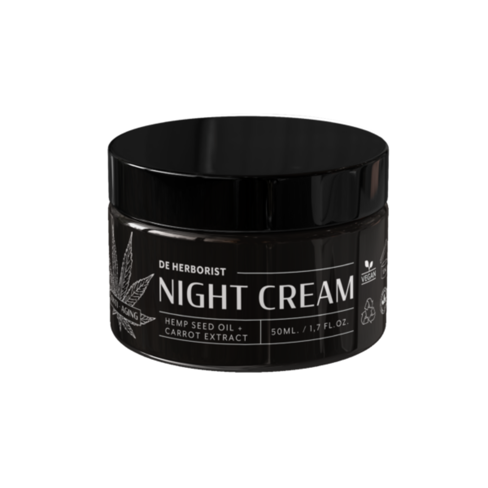 DE HERBORIST Anti-Aging Face Cream – Nachtcrème | 50ml | De Herborist | Biologisch & Voedend | Voor Rijpe Huid