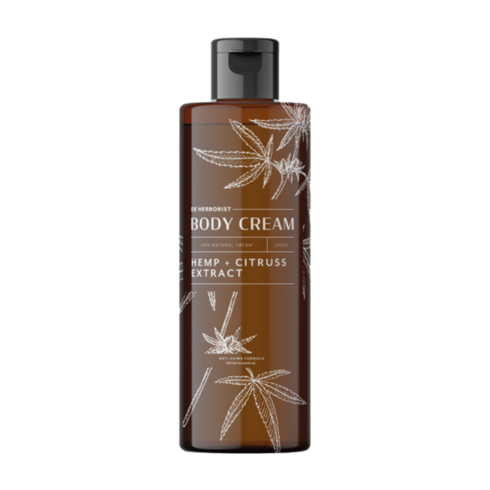 DE HERBORIST Anti-Aging Body Cream – Citrus & Hennep | 200ml | De Herborist | Hydraterend & Herstellend | 100% Natuurlijk