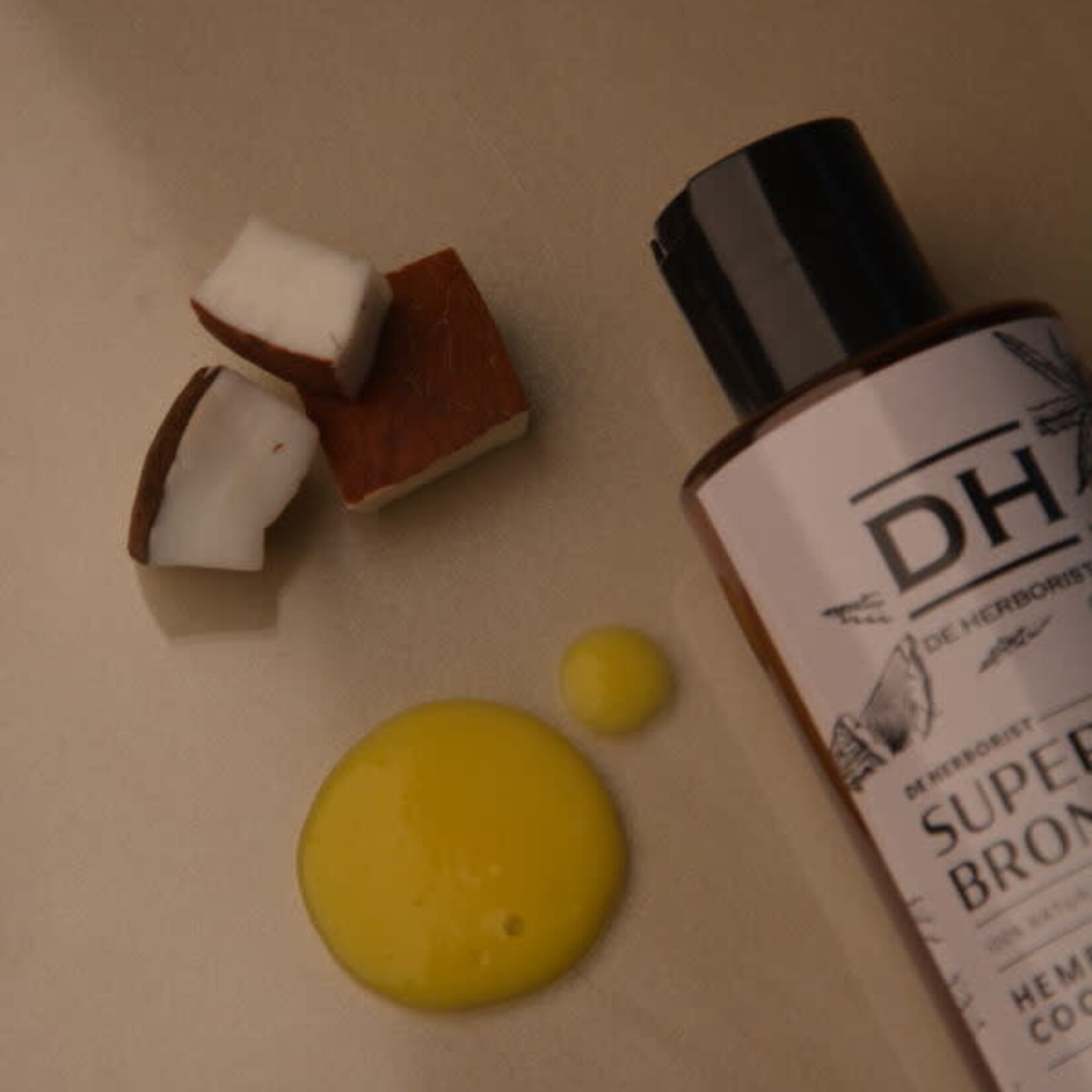 DE HERBORIST Super Bronzer – Kokos & Hennep | 200ml | De Herborist | Glanzende Bruining & Hydratatie | 100% Natuurlijk