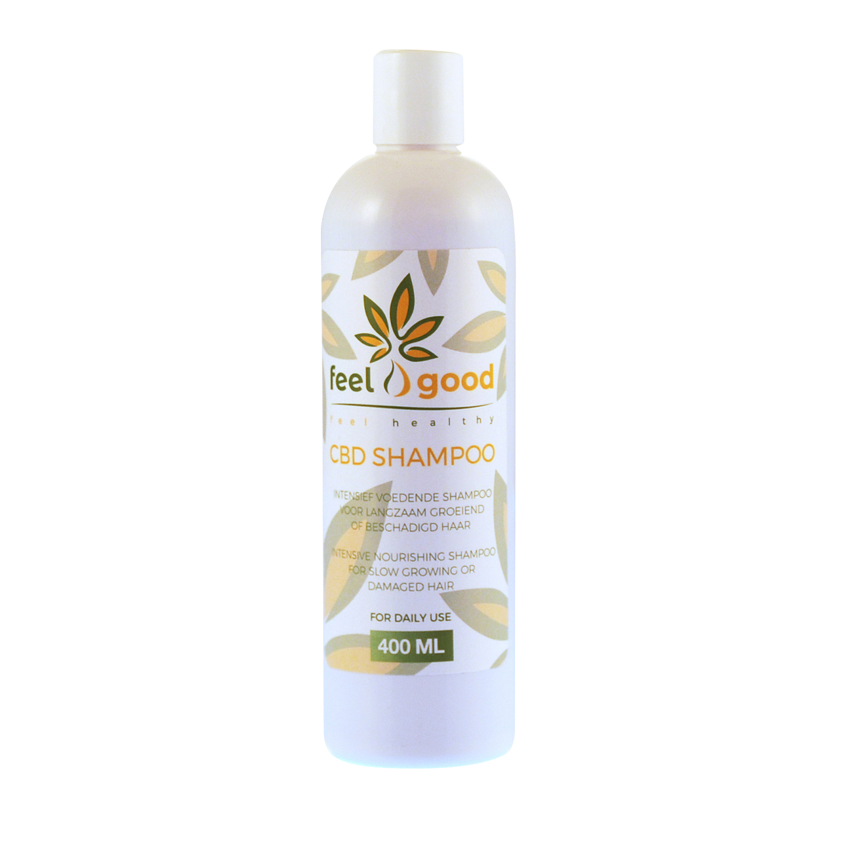 Feel Good Verzorgende CBD-shampoo met kamillebloesemwater & milde plantaardige reinigers – 400ml | FEEL GOOD