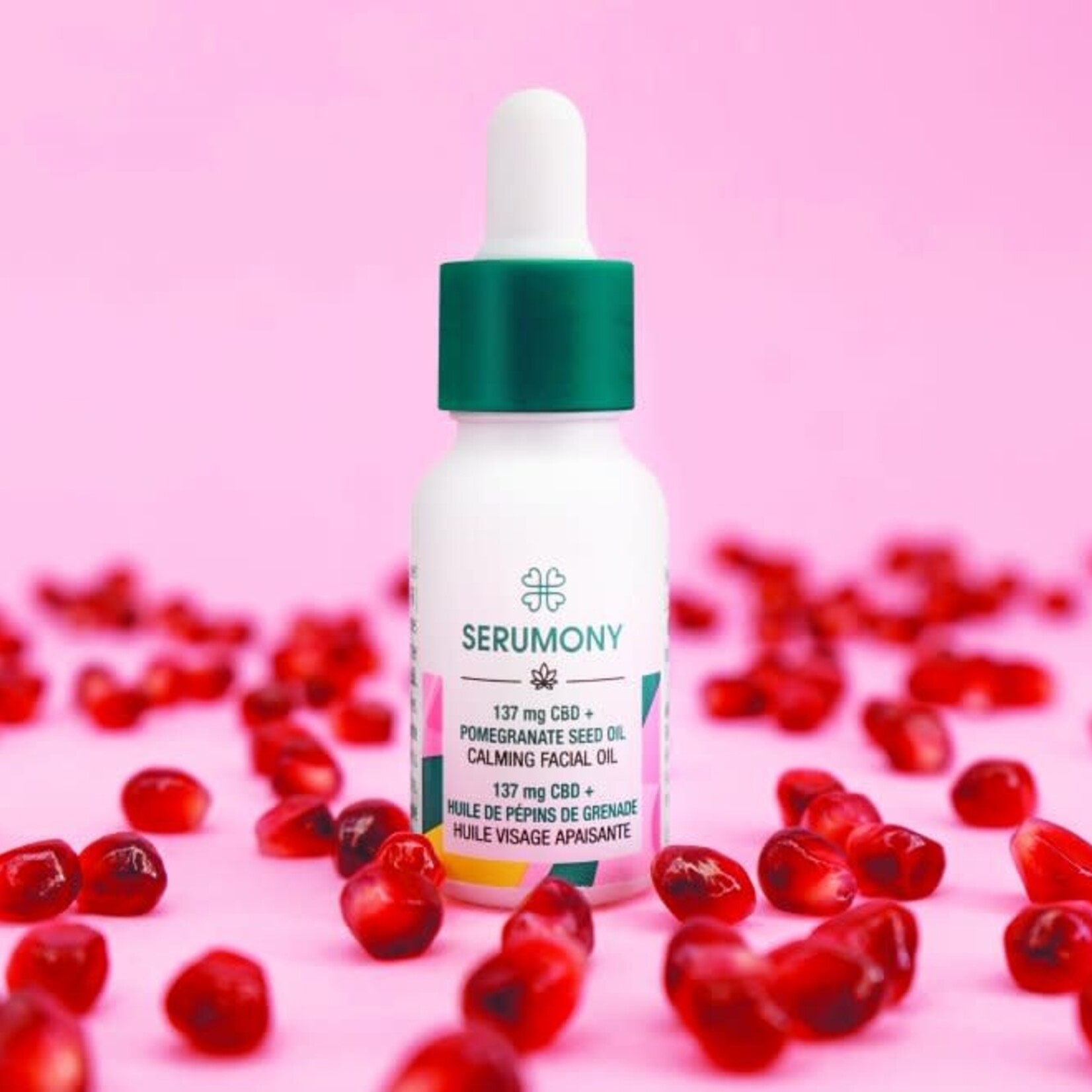 HARMONY Natuurlijke gezichtsolie met CBD, granaatappel & saffloer – HARMONY Serumony