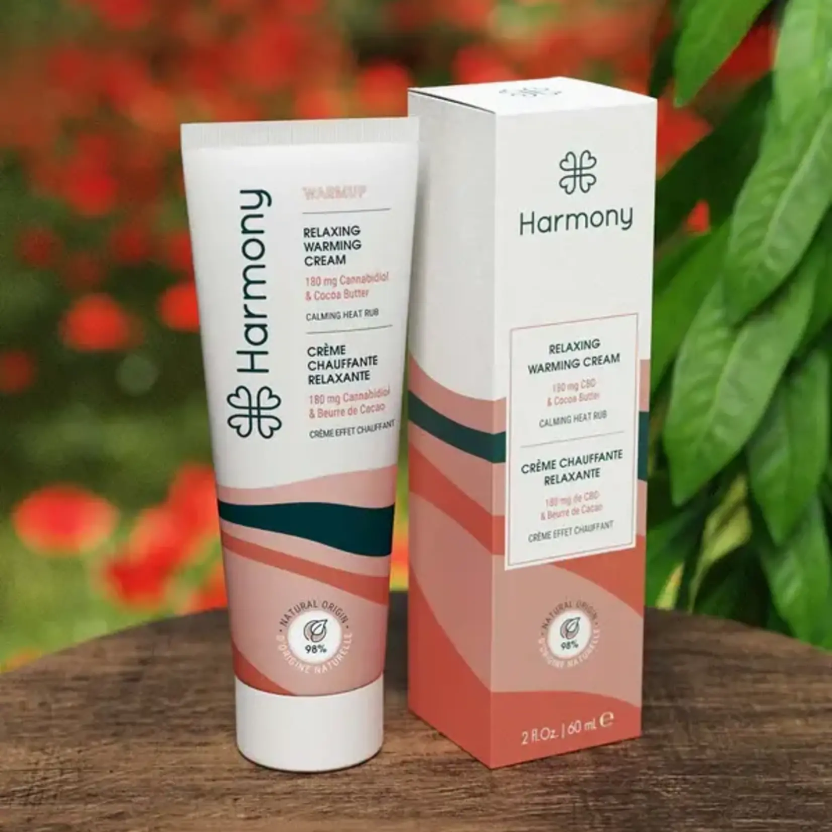 HARMONY Verwarmende verzorgingscrème met 180 mg CBD, cacaoboter en essentiële oliën – HARMONY