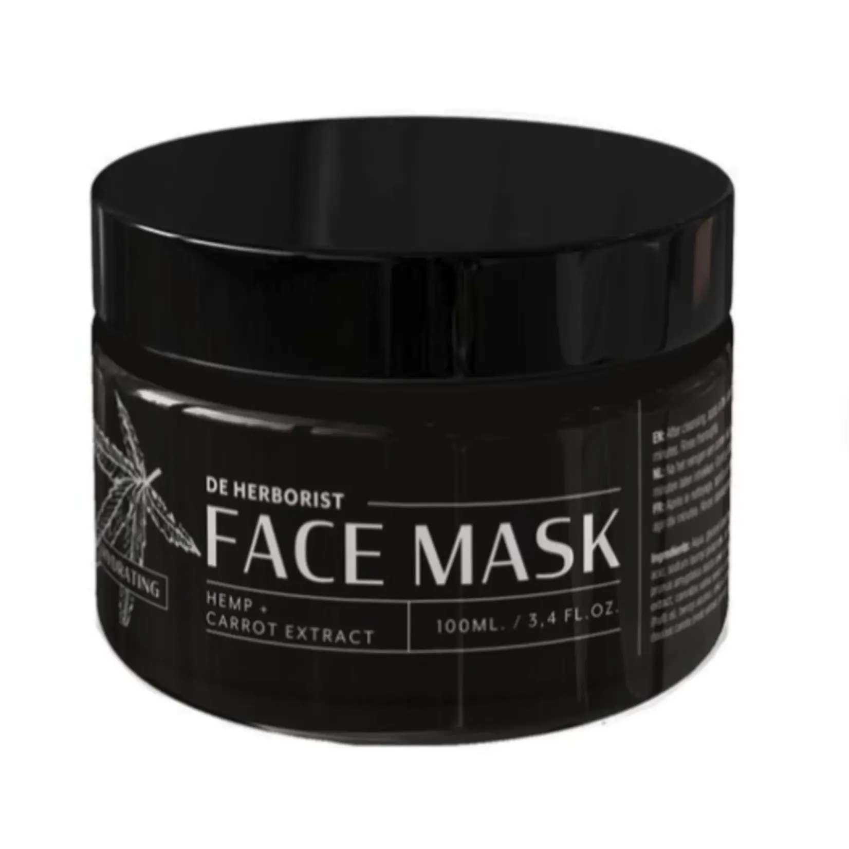 DE HERBORIST Hydrating Face Mask – Hennep & Wortel | 50ml | De Herborist | Diepe Hydratatie & Milde Peeling | 100% Natuurlijk
