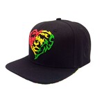 420 cap 420 CAP - Lion 420 Heart Black/Rasta