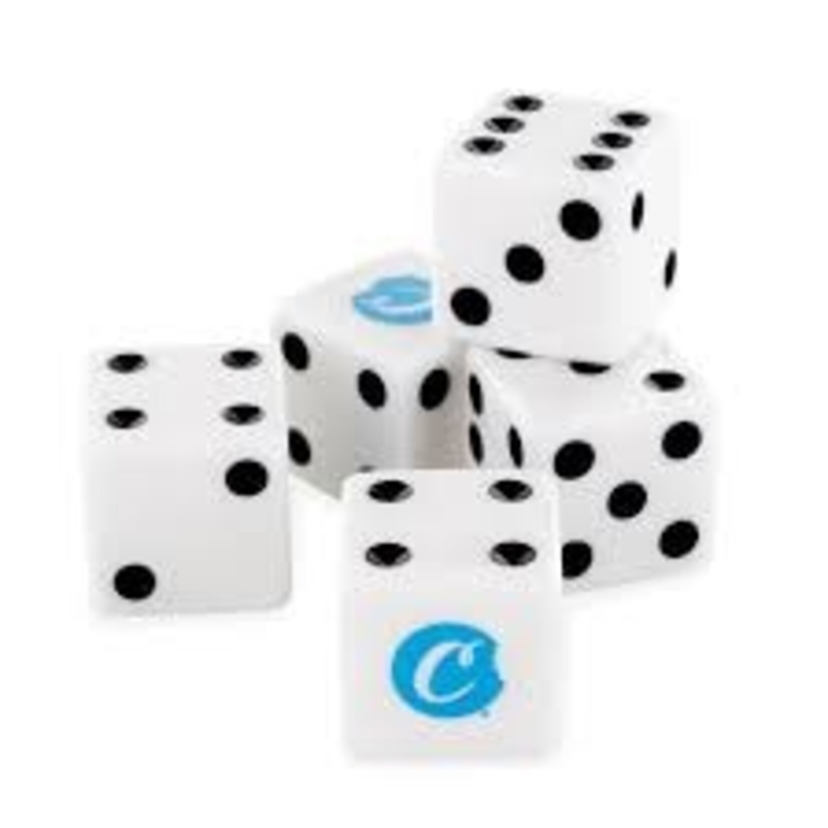 COOKIES Dice – Custom Dobbelstenen in Set van 5 met Opbergzakje | Cookies