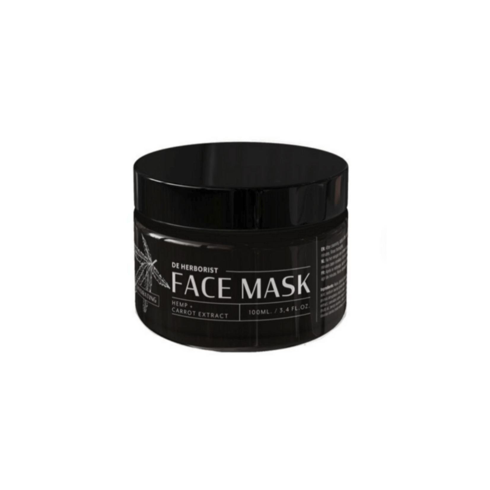 DE HERBORIST Hydrating Face Mask – Hennep & Wortel | 50ml | De Herborist | Diepe Hydratatie & Milde Peeling | 100% Natuurlijk