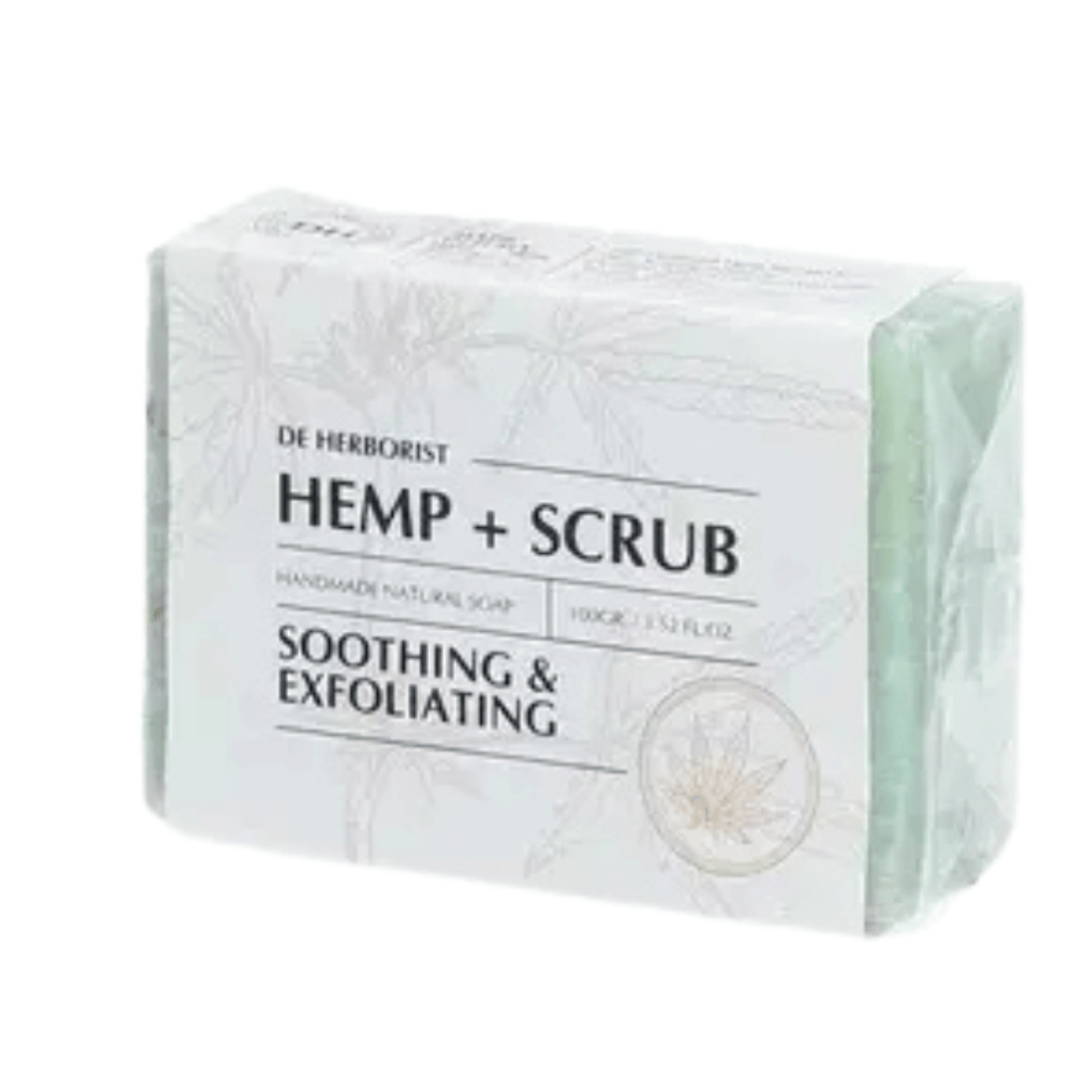 DE HERBORIST Natural Hemp Soap + Scrub | De Herborist | Exfoliërend & Voedend | Voor Droge of Gevoelige Huid | 100% Natuurlijk