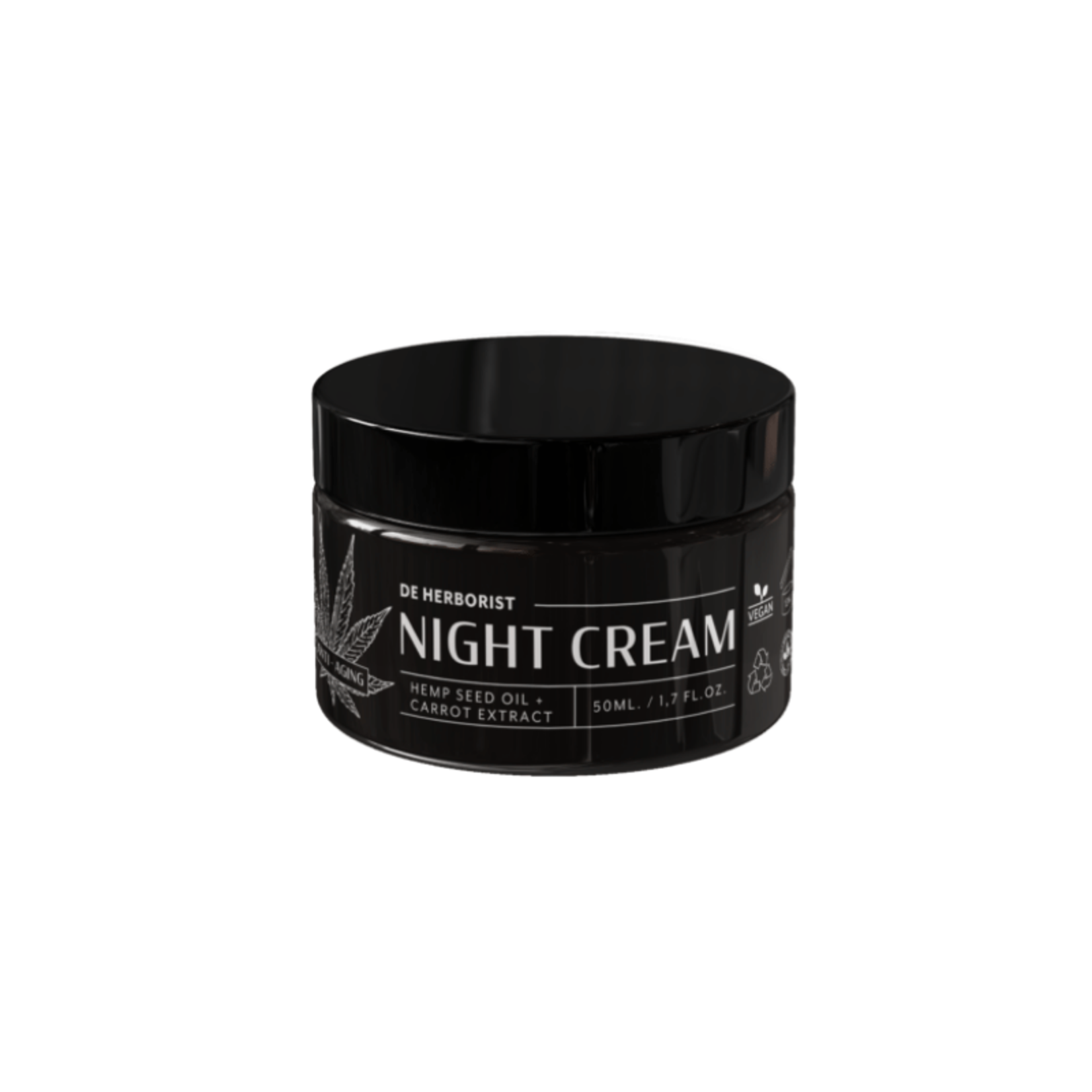 DE HERBORIST Anti-Aging Face Cream – Nachtcrème | 50ml | De Herborist | Biologisch & Voedend | Voor Rijpe Huid