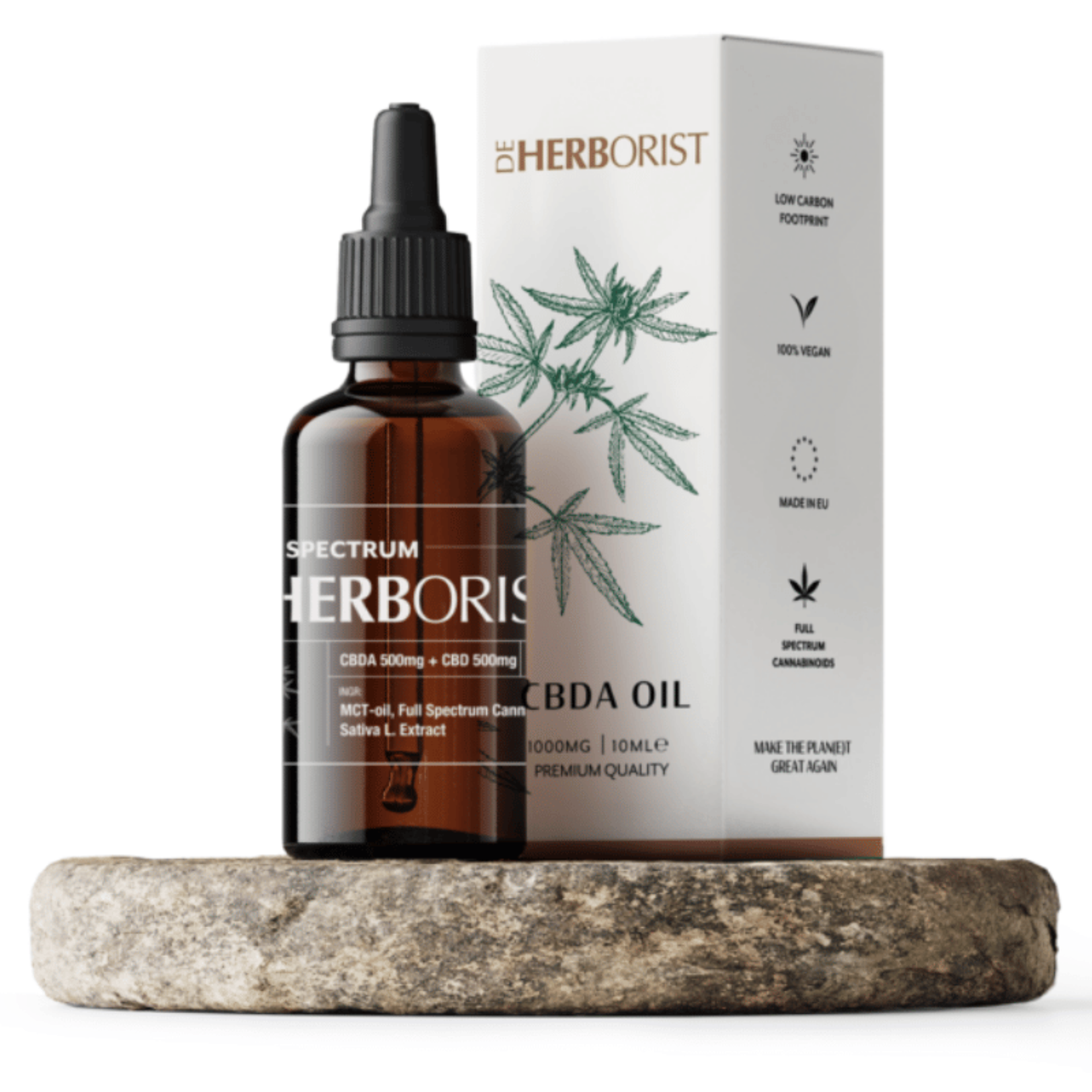DE HERBORIST CBDA Olie 10% (1000mg) – Premium – 10ml – De Herborist – Vegan & 100% Natuurlijk