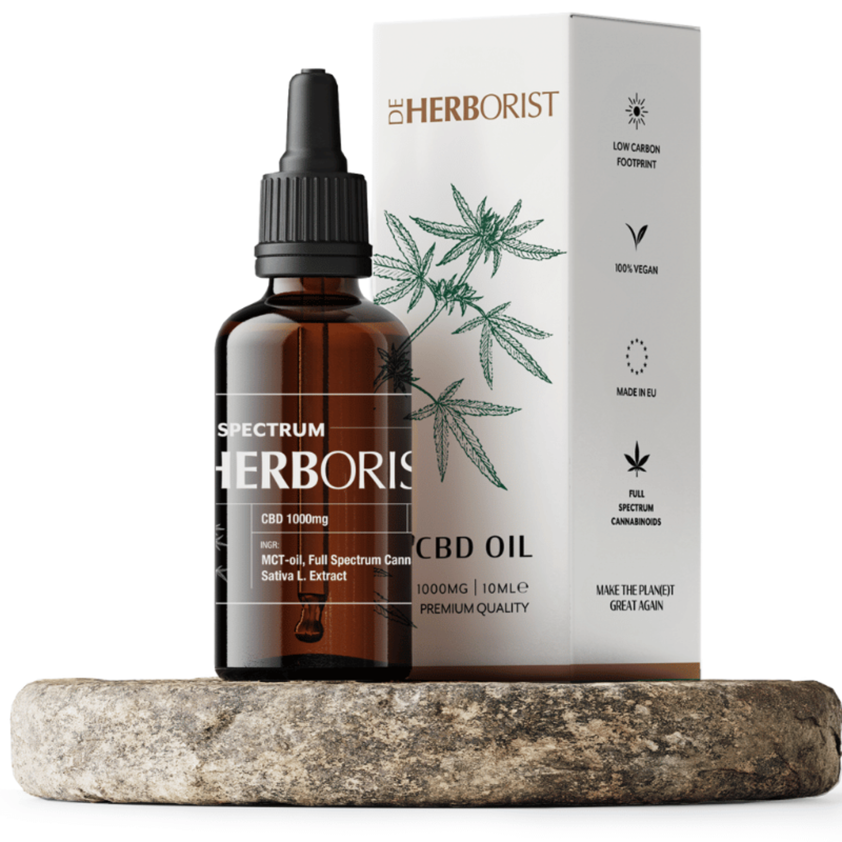 DE HERBORIST CBD Olie 10% (1000mg) – Full Spectrum – 10ml – De Herborist – Vegan & 100% Natuurlijk