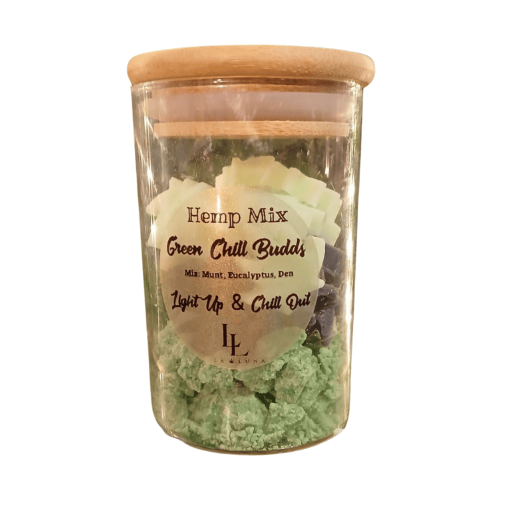 LaLuna Hemp Mix – Green Chill Budds | La Luna – Natural Scent Melts with Mint, Eucalyptus & Pine