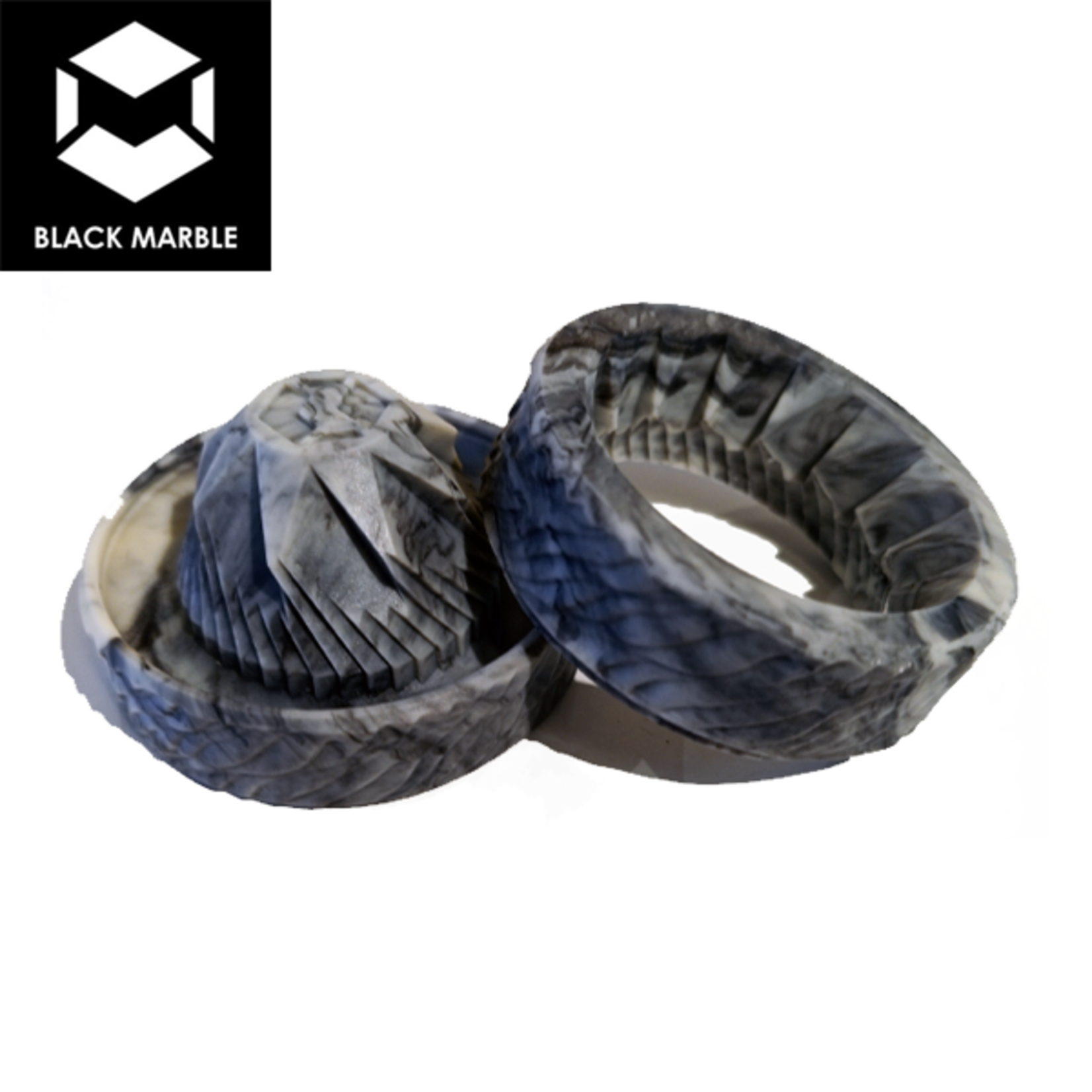black marble MB3 Grinder à Haschisch – 2 Pièces – Design Ergonomique – Fabriqué aux Pays-Bas | BlackMarble