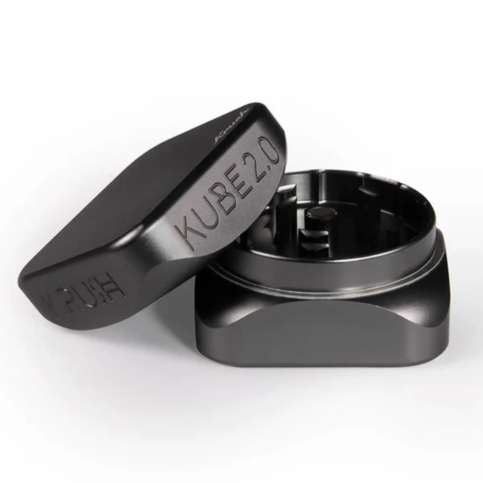 KRUSH Kube Grinder 2.0 Stone Grey | Krush – Compact and Durable Square Grinder in Stylish Grey
