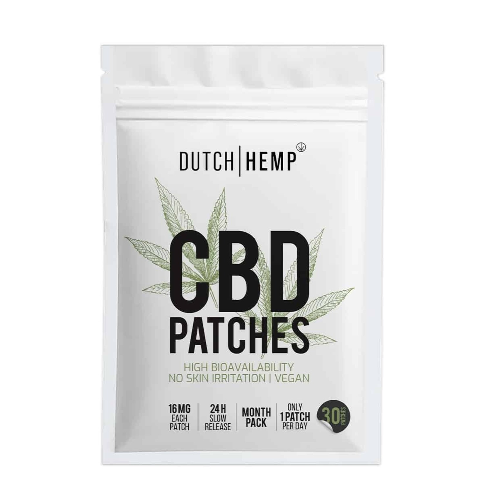 DUTCH HEMP Dutch Hemp – CBD Patches 16mg | Skin-friendly & discreet all-day release