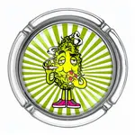 BEST BUDS Ashtray Bud eating pizza Small | BEST BUDS