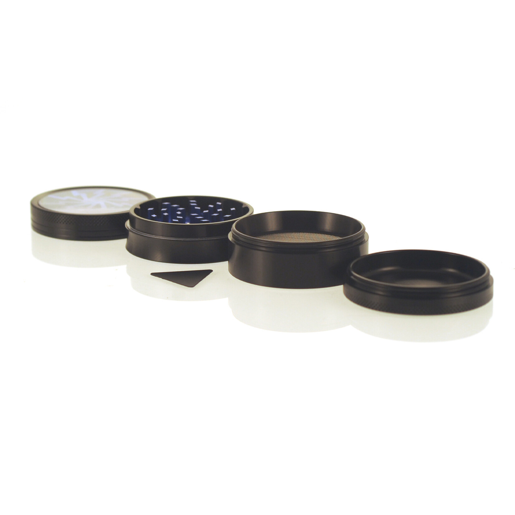 SUPER PUFF 4-Piece Aluminium Grinder – Blue Lightning Series | Super Puff