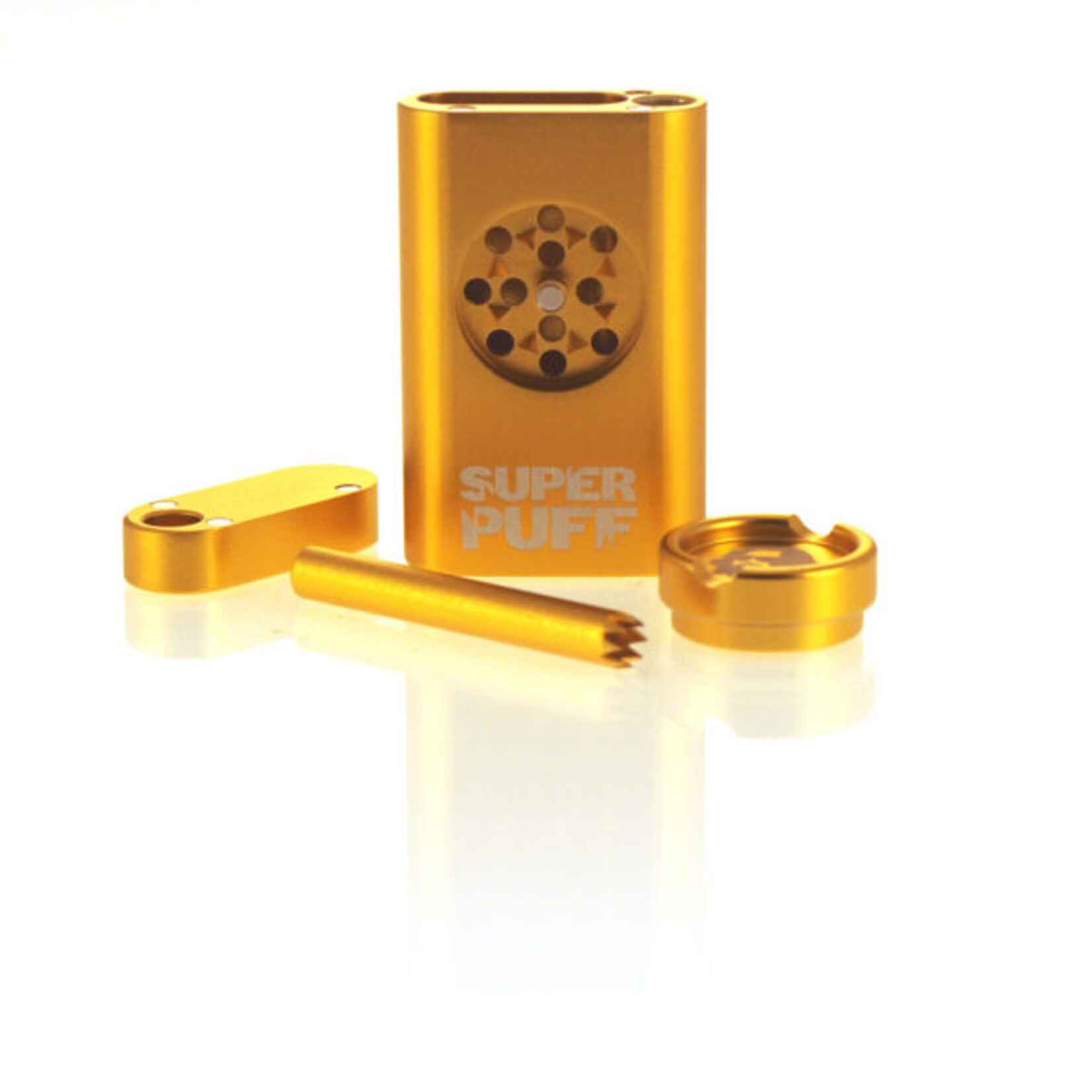 SUPER PUFF Dug-Out & One-Hitter Aluminium – Édition Dorée | Super Puff
