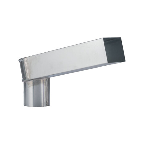 elZinc Zinken Stadsuitloop - Uitloop Ø80 mm 60x100 mm elZinc Zinken Stadsuitloop - Uitloop Ø80 mm 60x100 mm